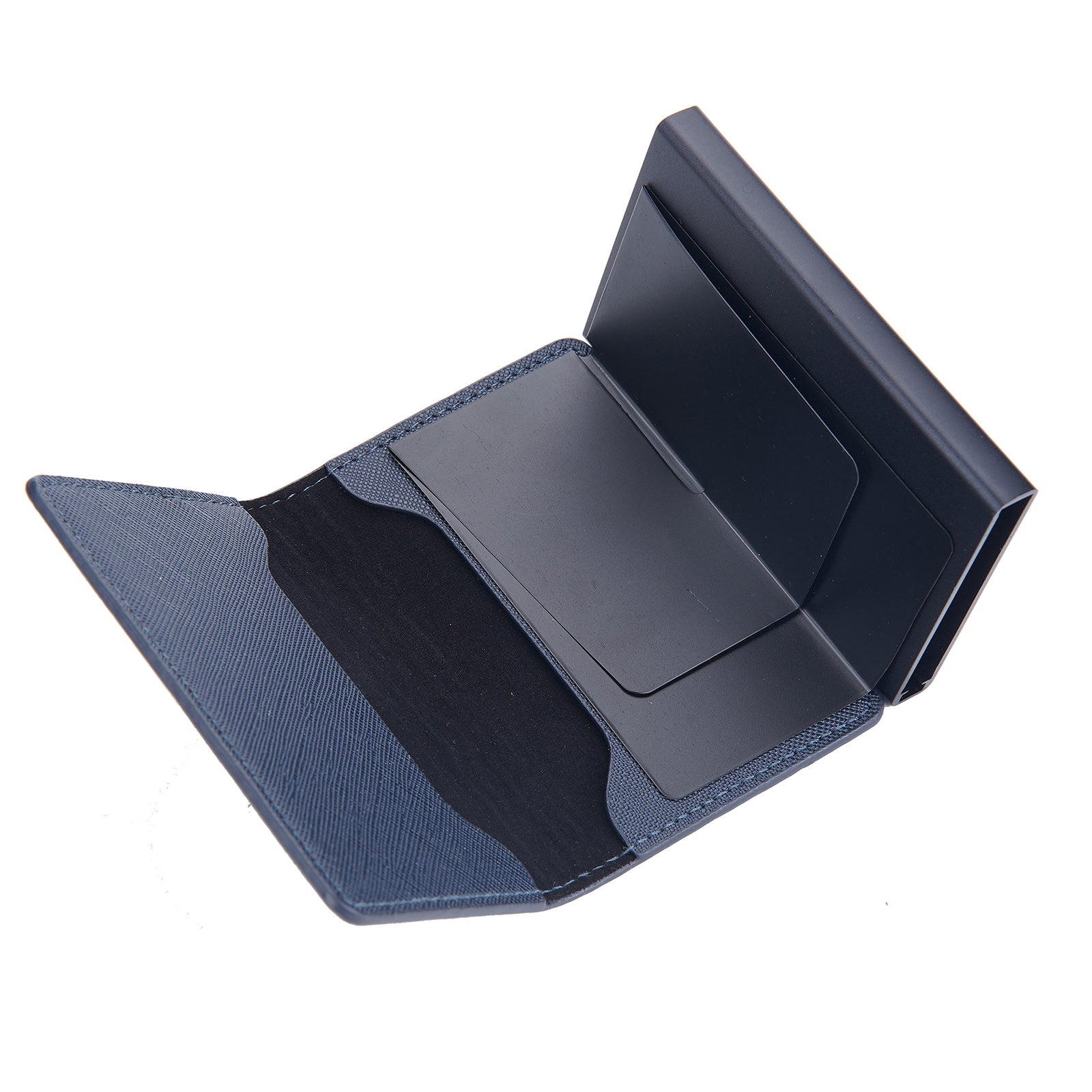 BAELLERRY K9221 Design bočního tlačítka Kontrastní barva Držák karty RFID Blokování PU kůže Kovová taška na kreditní karty BAELLERRY K9221 Design bočního tlačítka Kontrastní barva Držák karty RFID Blokování PU kůže Kovová taška na kreditní karty